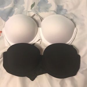 Two Victoria’s Secret Pink Multi-Way Bras